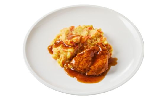 Hutspot met kipfilet in jus