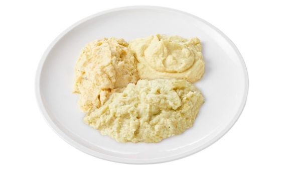 Kabeljauw met bloemkool en gekookte aardappel