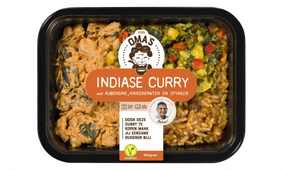 Oma's Indiase curry met aubergine, bloemkool en rijst